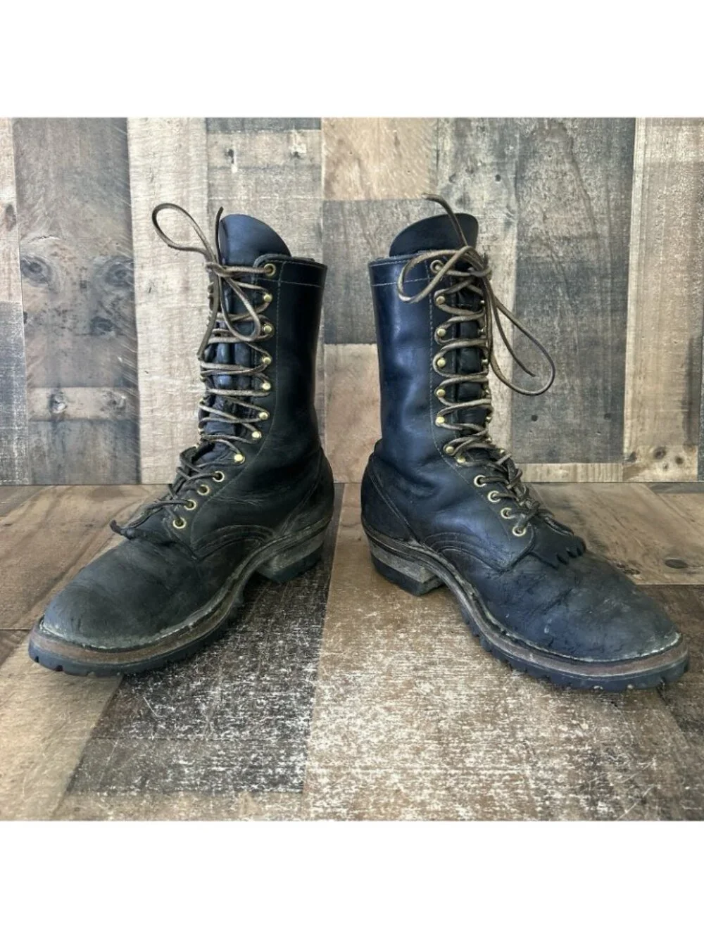 Whites Hathorn Wildland Hi-Line Logger Fire Fighter Plain Toe Boots Mens 10.5 D